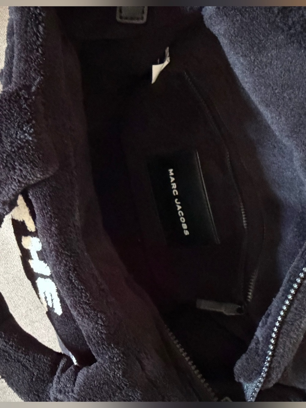 Marc Jacobs The Tote Bag Medium Plush Black Tote - Picture 4 of 5